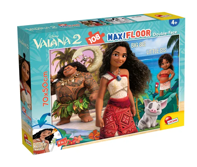 Lisciani Disney MaxiFloor 108 puzzle Oceania 2 da colorare
