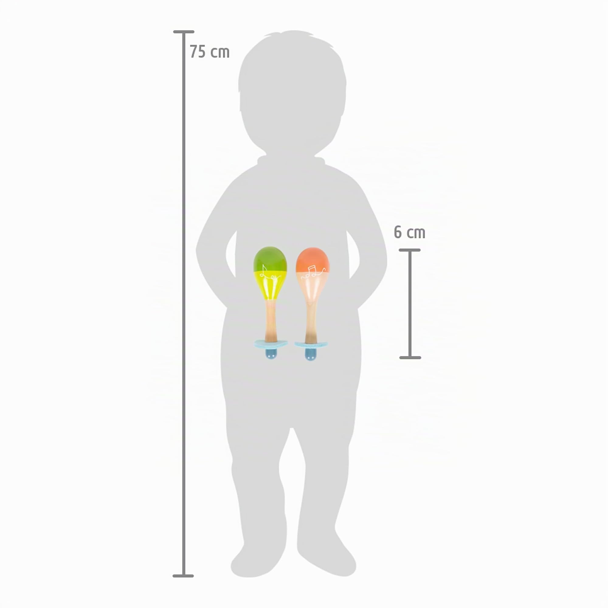 smallfoot Groovy Beats maracas in legno 2 pezzi bambini