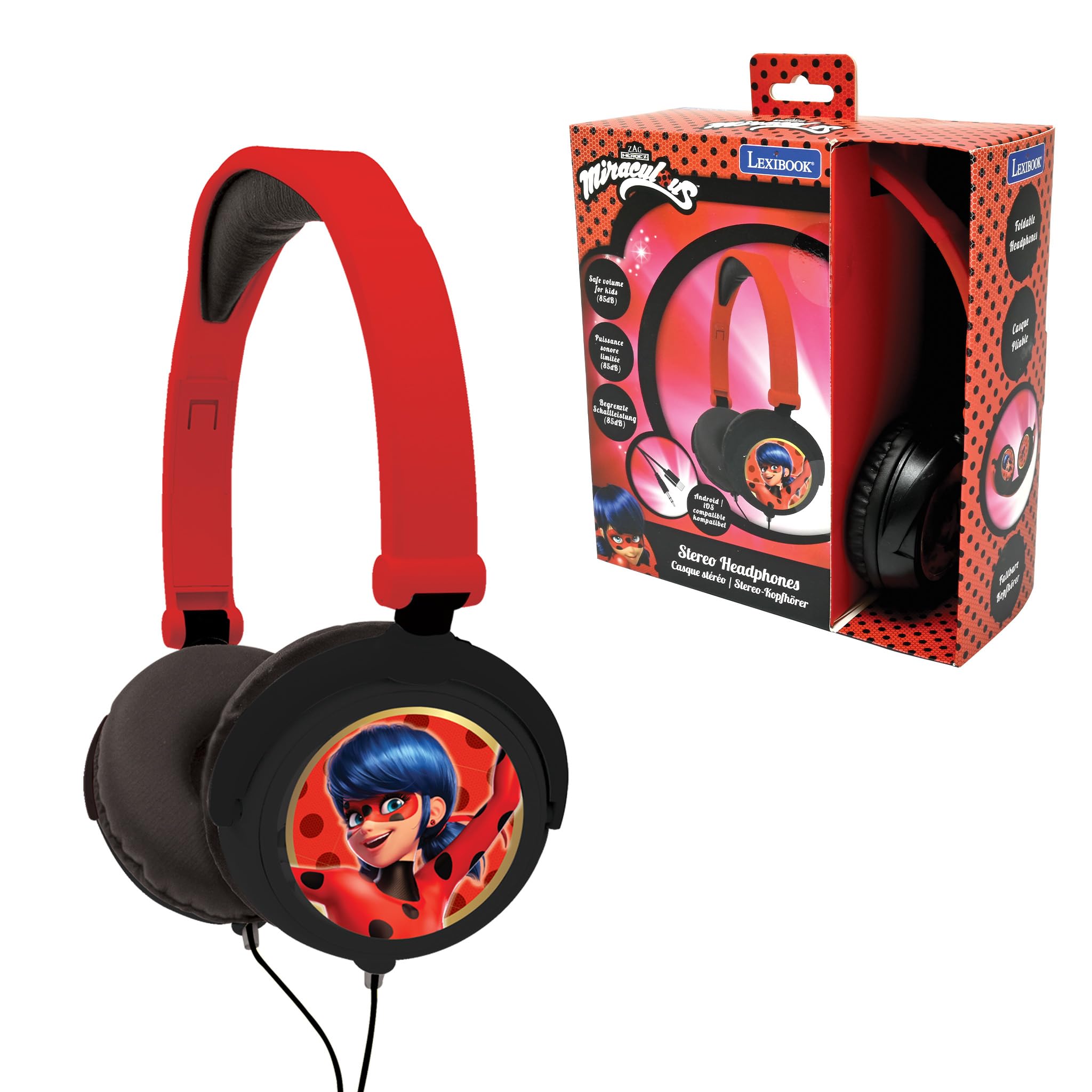 Lexibook Batman HP015BAT cuffie bambini blu arancio
