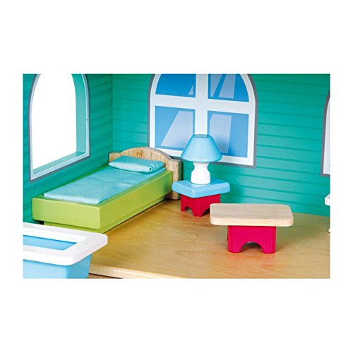 smallfoot casa delle bambole legno 3 piani 21 pezzi