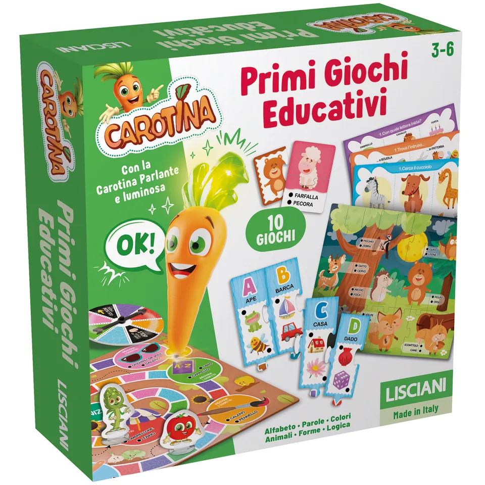 Lisciani Carotina Penna Parlante Primi Giochi educativo