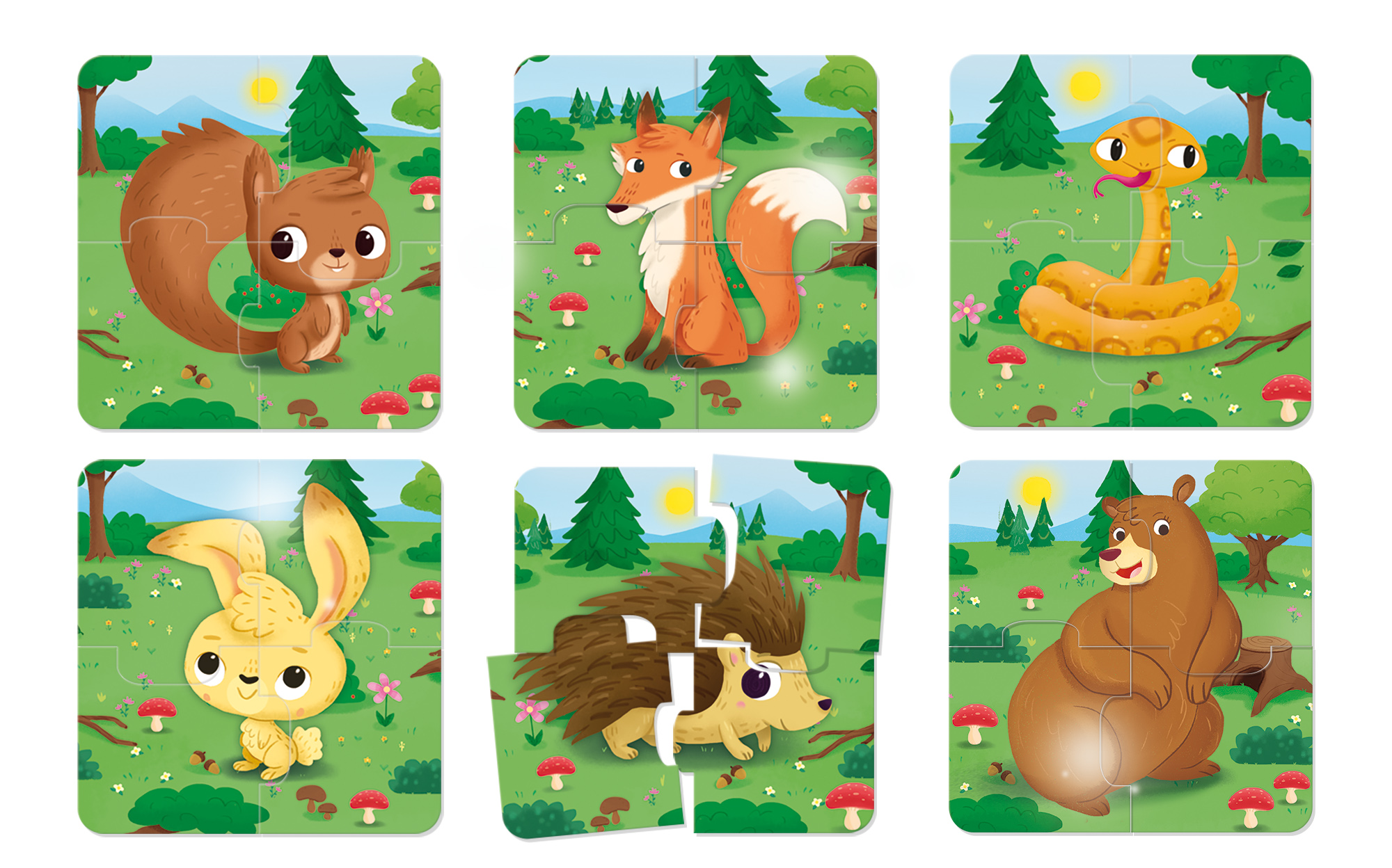 Lisciani Carotina Baby Puzzle Il Bosco puzzle primi anni