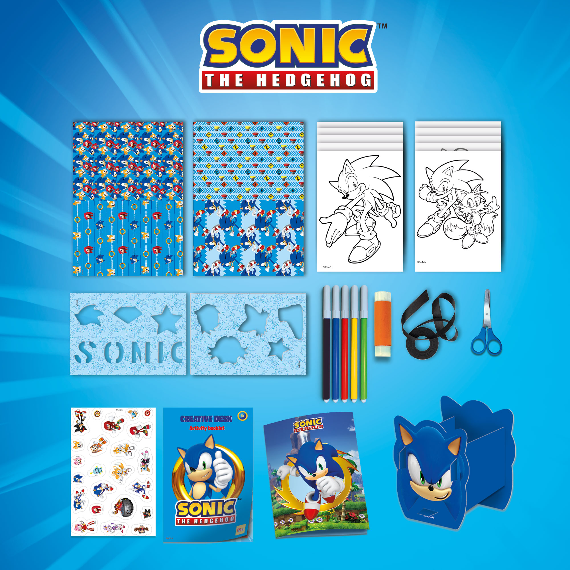 Lisciani Sonic Creative Desk Kit set scrivania da disegno