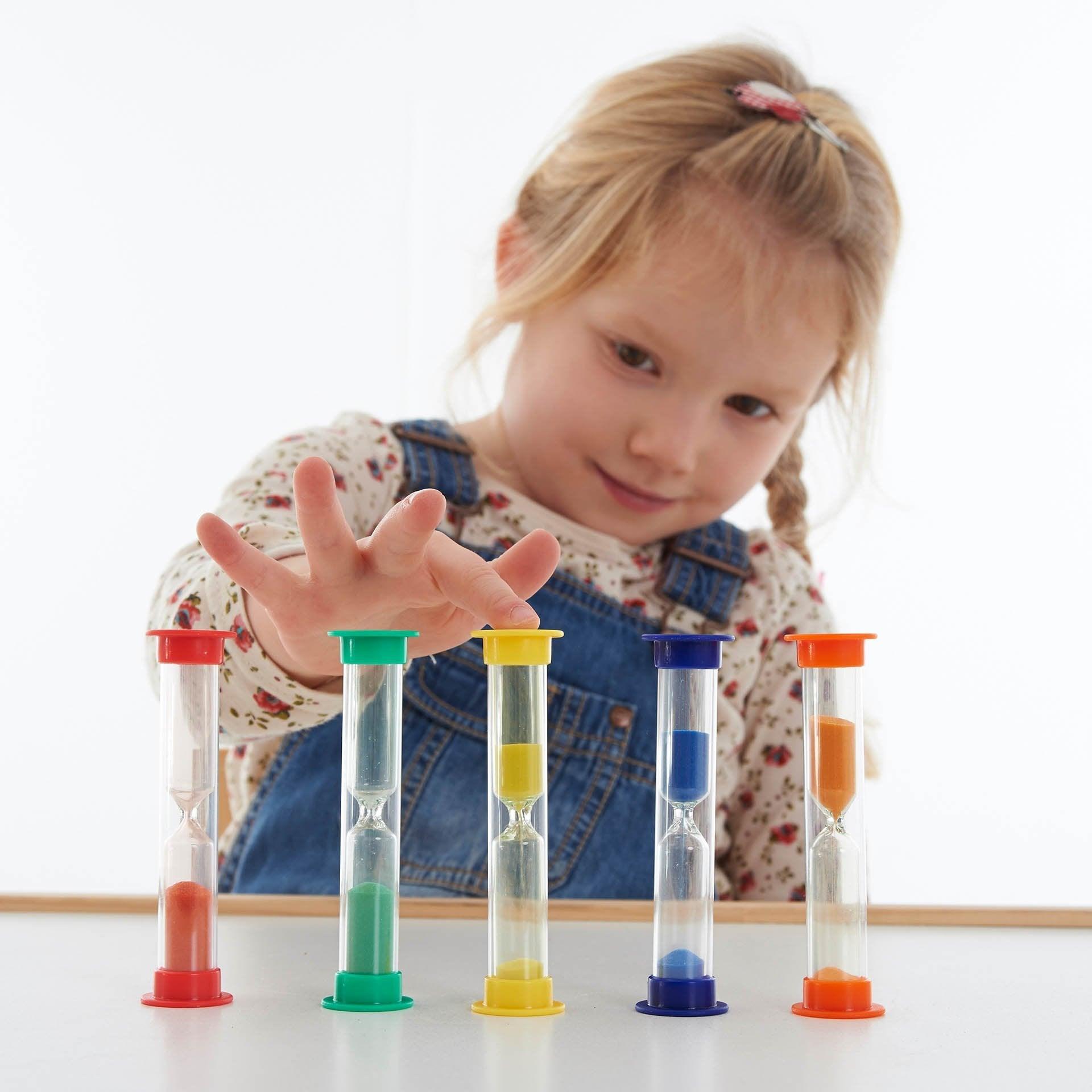 Tickit Mini Sand Timer Set clessidre sabbia 5 pz da 3 anni