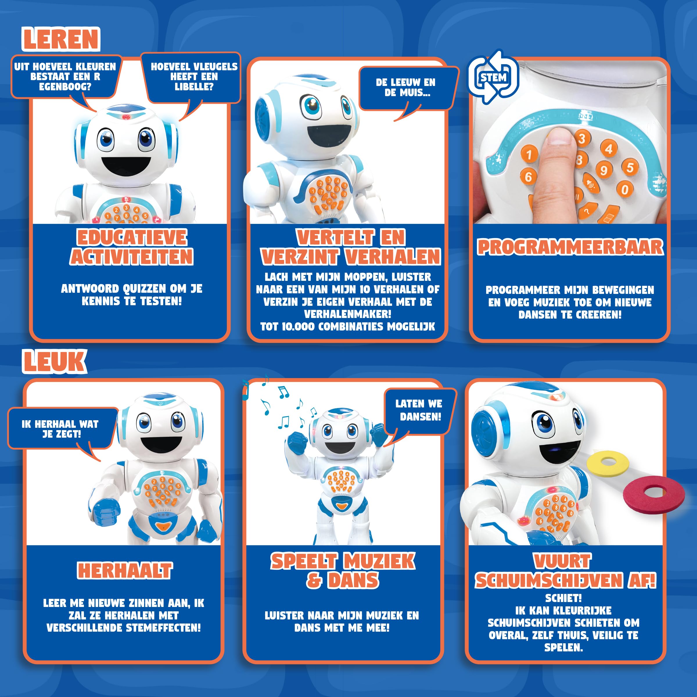 Lexibook Powerman Star robot giocattolo interattivo con telecomando