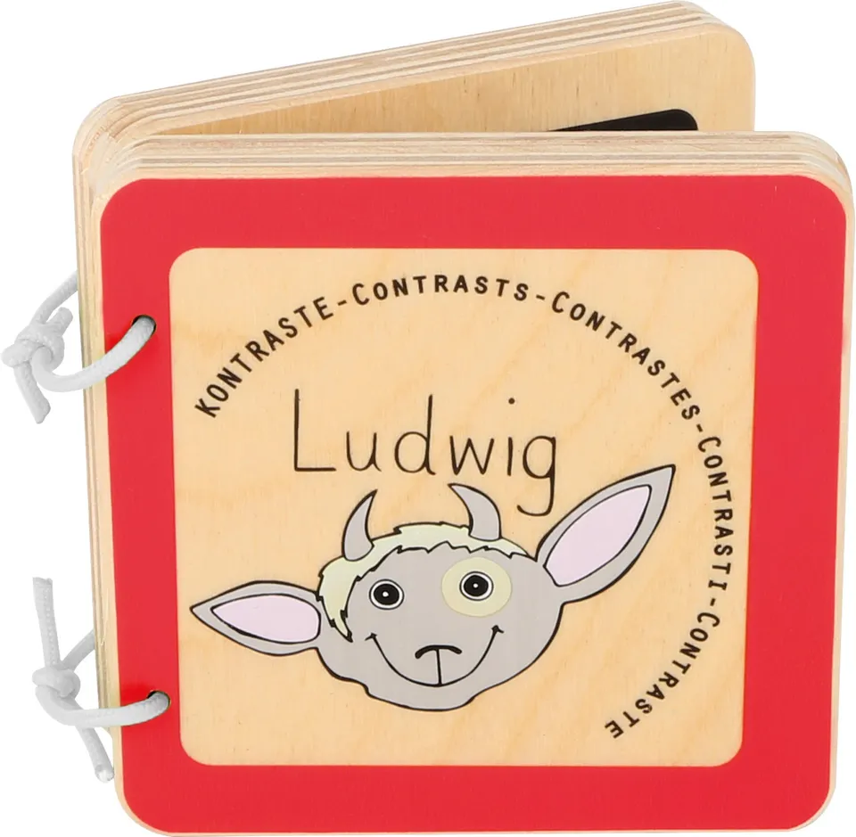 Small Foot 10862 libro in legno Ludwig contrasti 12 mesi
