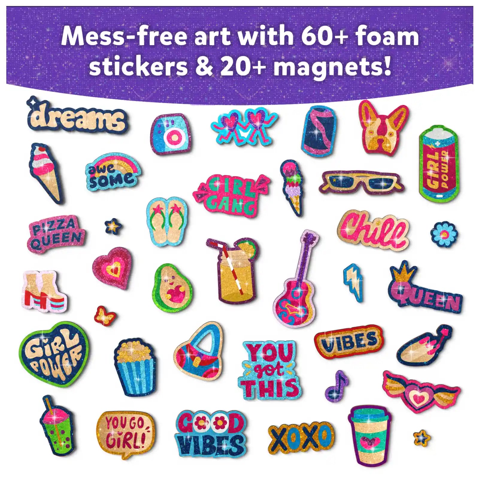 Skillmatics Foil Fun Girl Power kit foil magnetico 7-13 anni