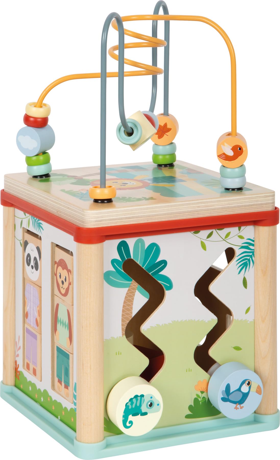 smallfoot Jungle Friends dado motricità legno 5 giochi 1 anno