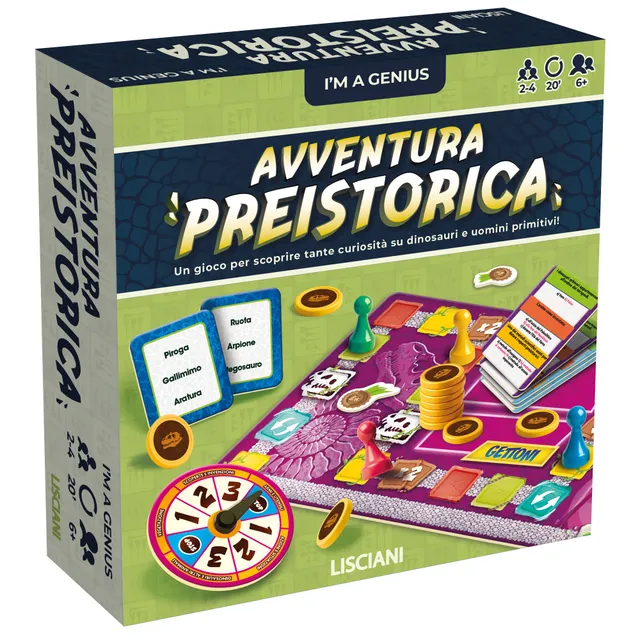 Lisciani I'm a Genius Avventura Preistorica gioco quiz
