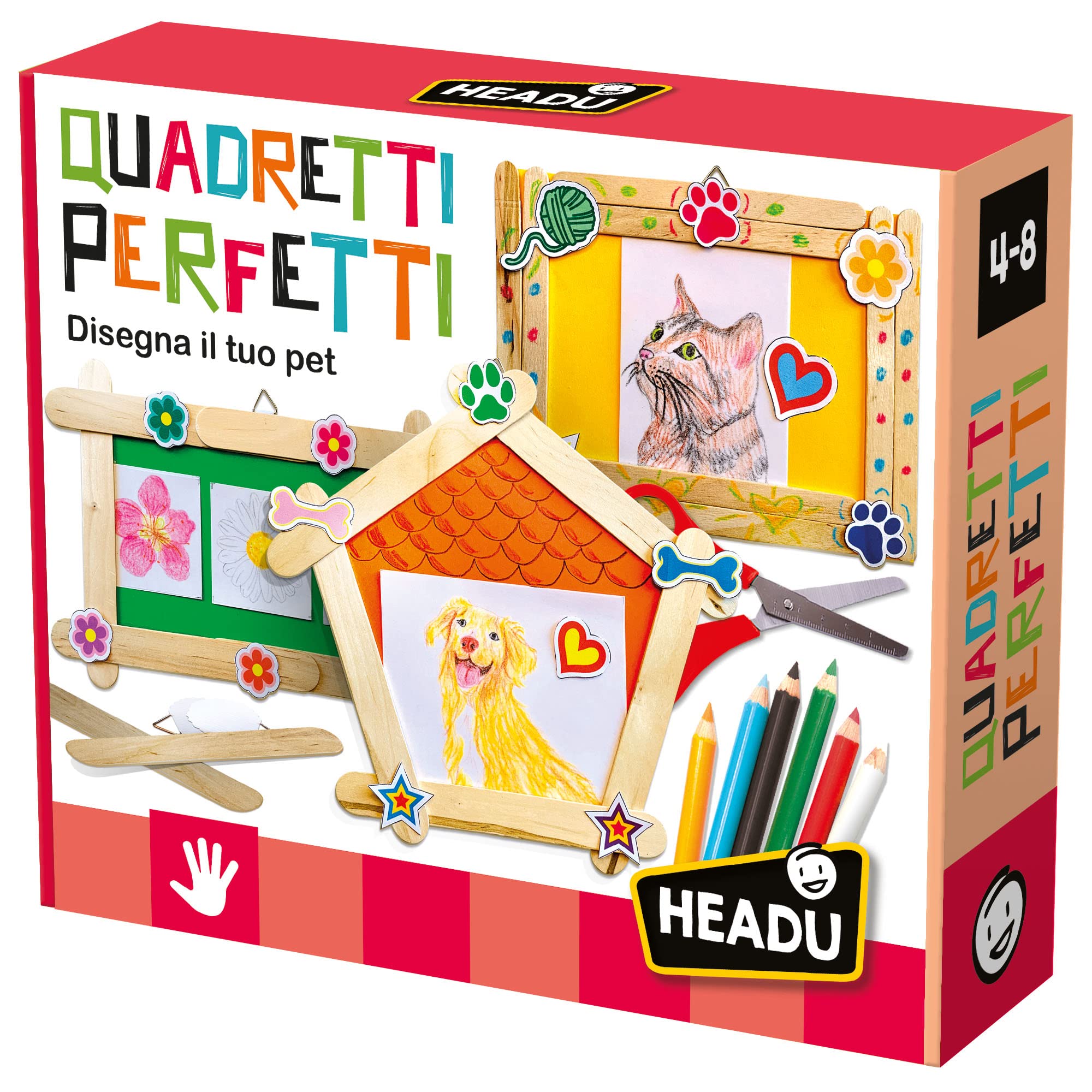 Headu Quadretti Perfetti IT53740 kit creativo 4-8 anni