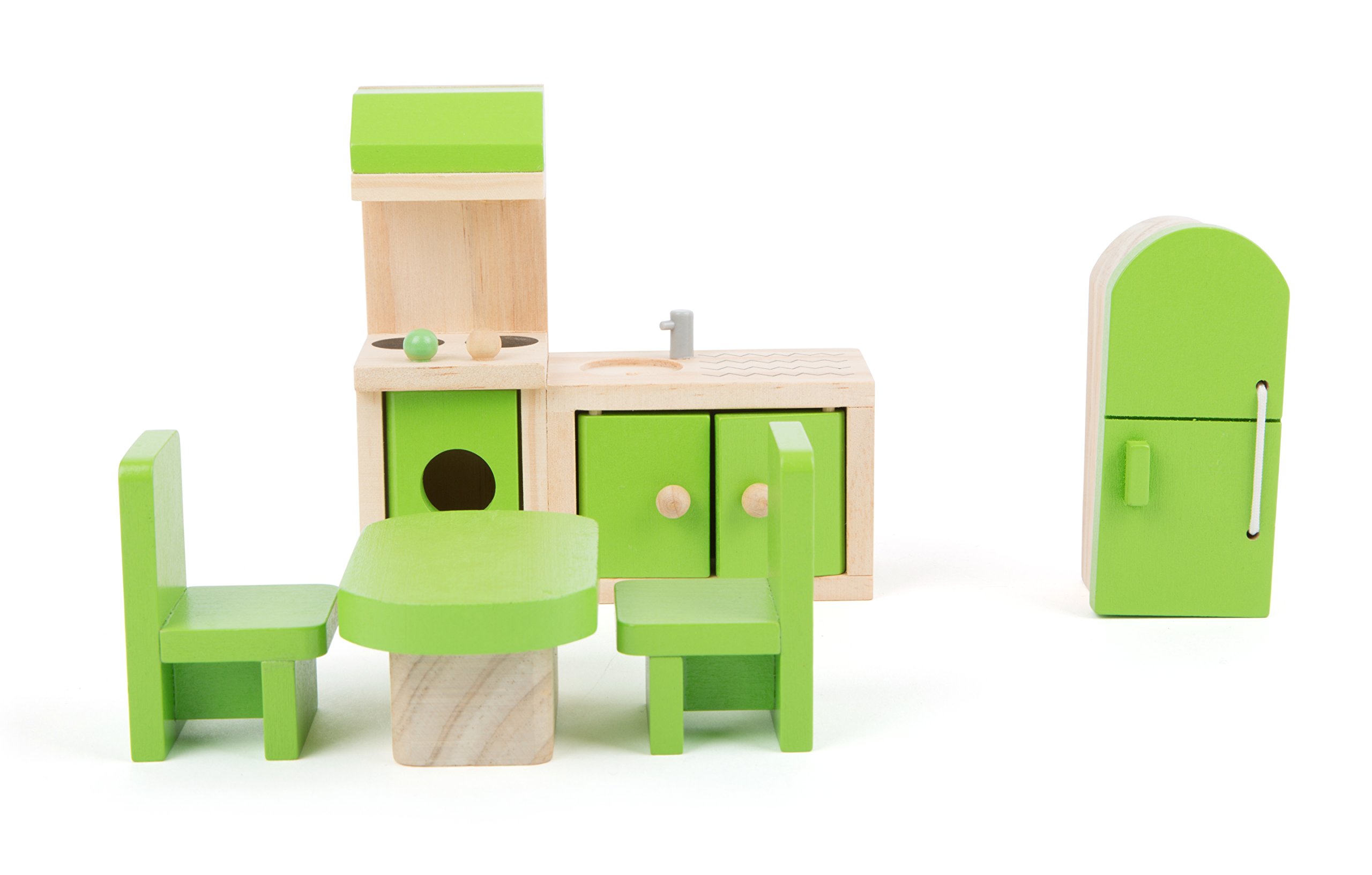 small foot 10873 mobili cucina casa bambole legno 6 pezzi