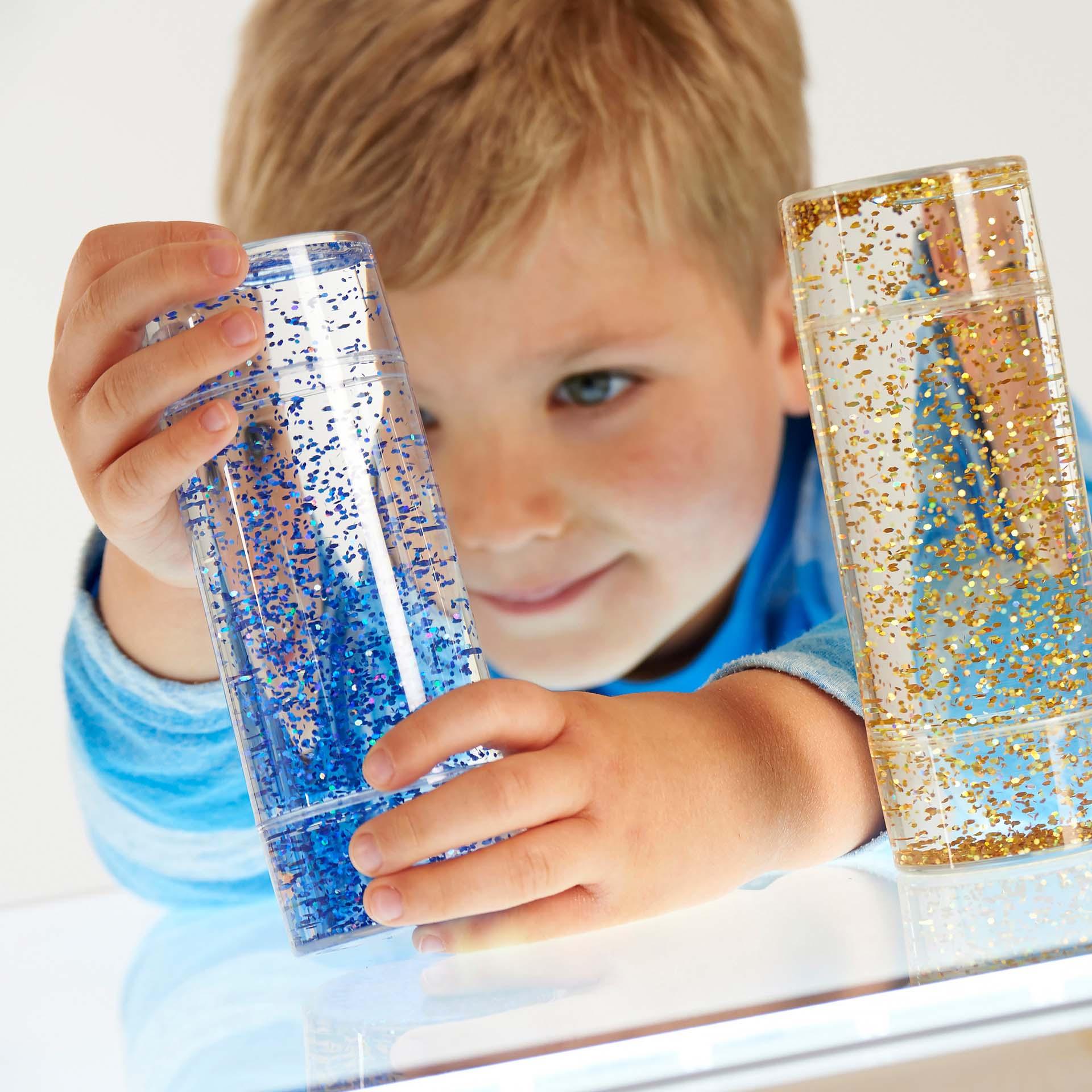 Tickit Sensory Glitter Storm Set shaker sensoriali 3 pezzi glitter
