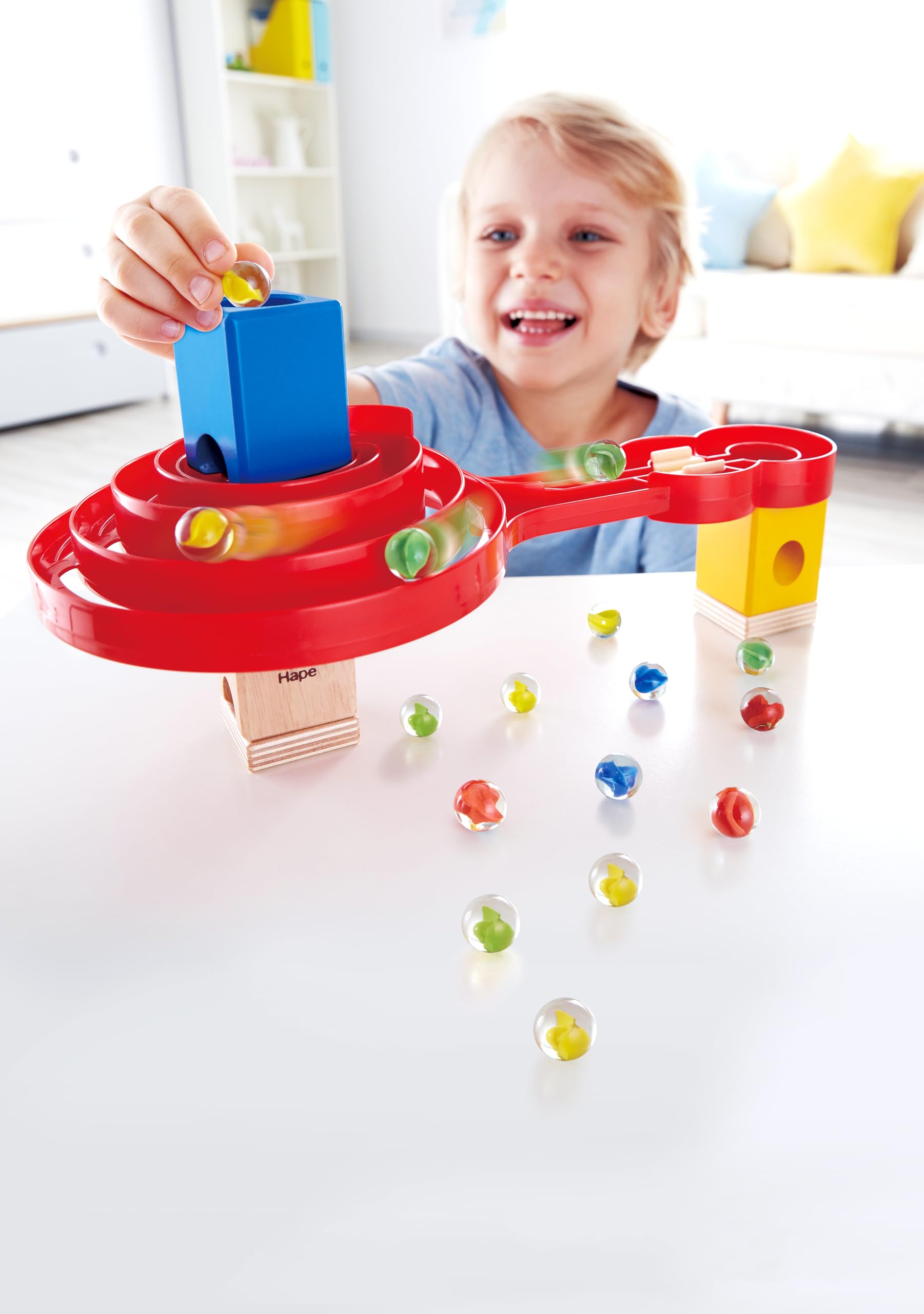 Hape Quadrilla biglie gara vetro 50 pezzi sacchetto