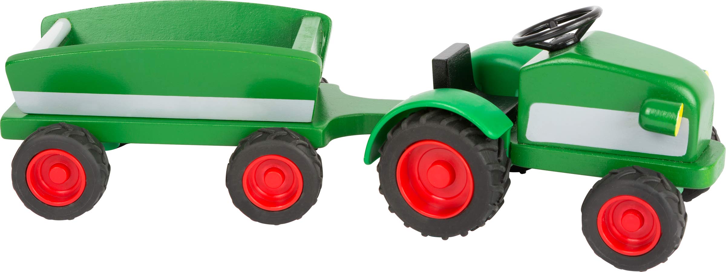 smallfoot WoodFriends 11006 trattore legno verde rimorchio