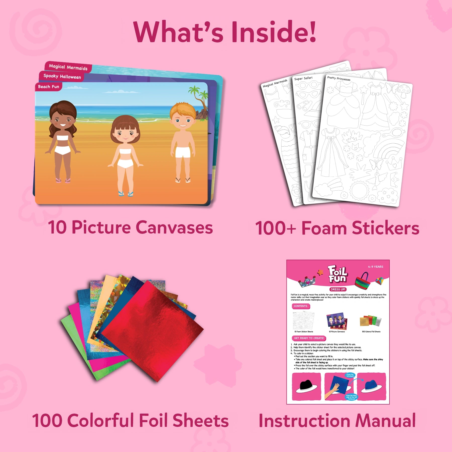 Skillmatics Foil Fun Dress Up kit foil principesse