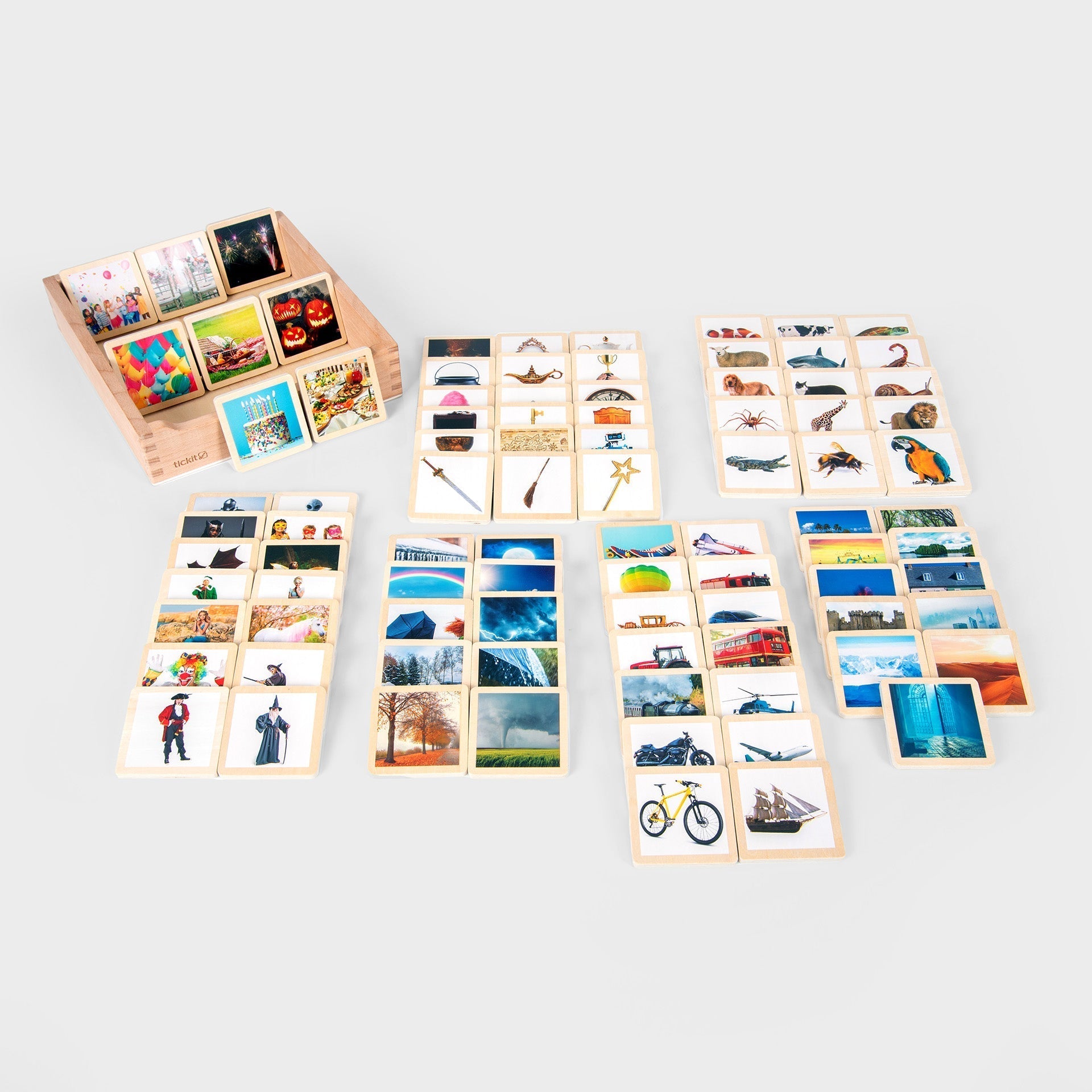 Tickit Story Tiles tessere in legno 90 pz per racconti