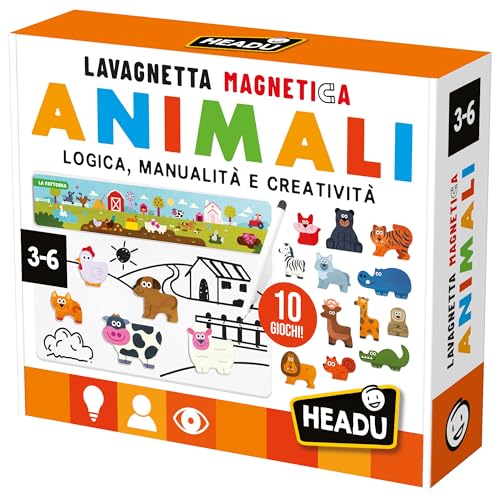 Headu 10 Giochi Animali gioco magnetico 3-6 anni