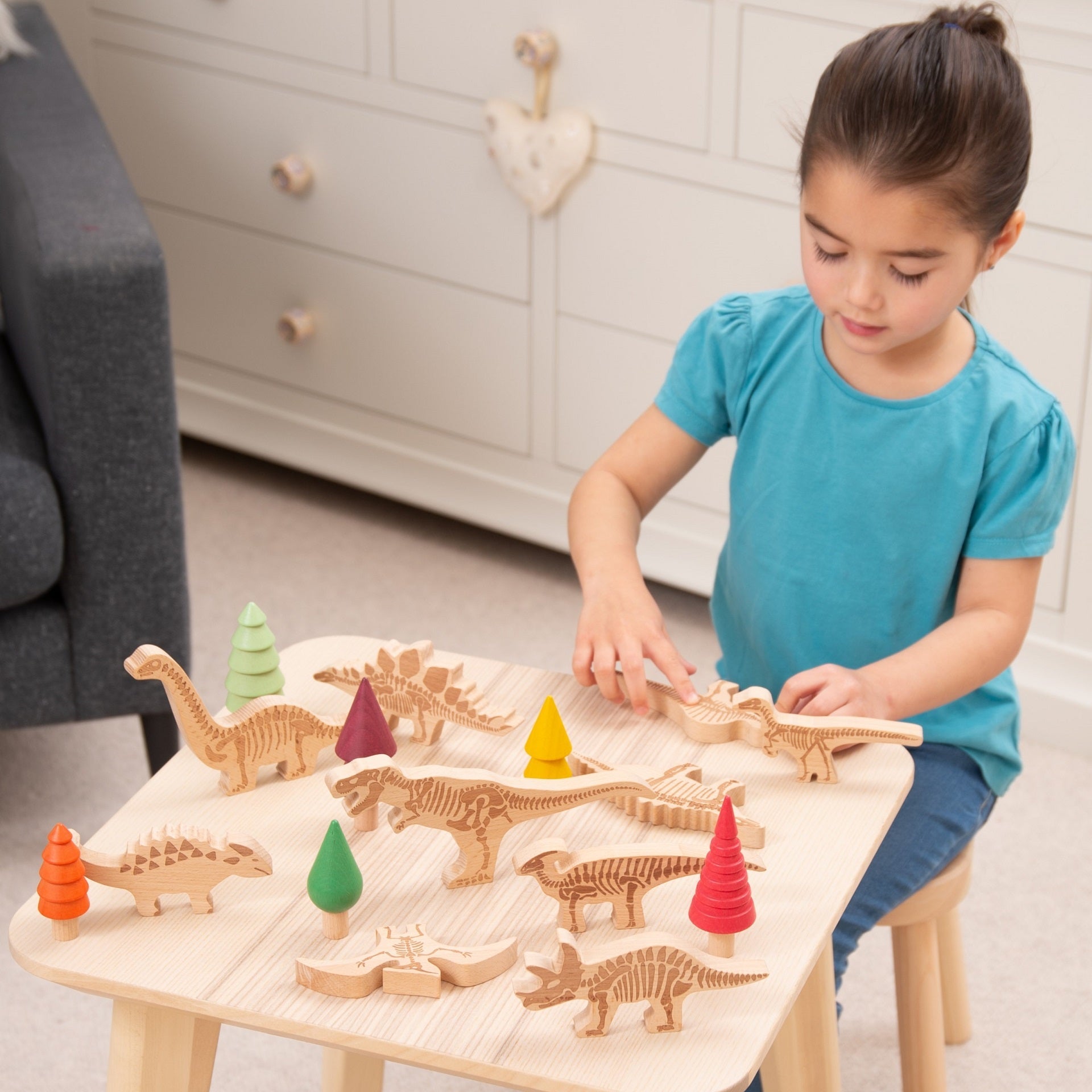 Tickit Dinosaur Blocks blocchi legno 10 dinosauri