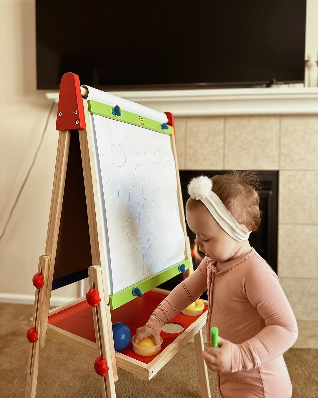 Hape Multiattività lavagna bambini double-face magnetica