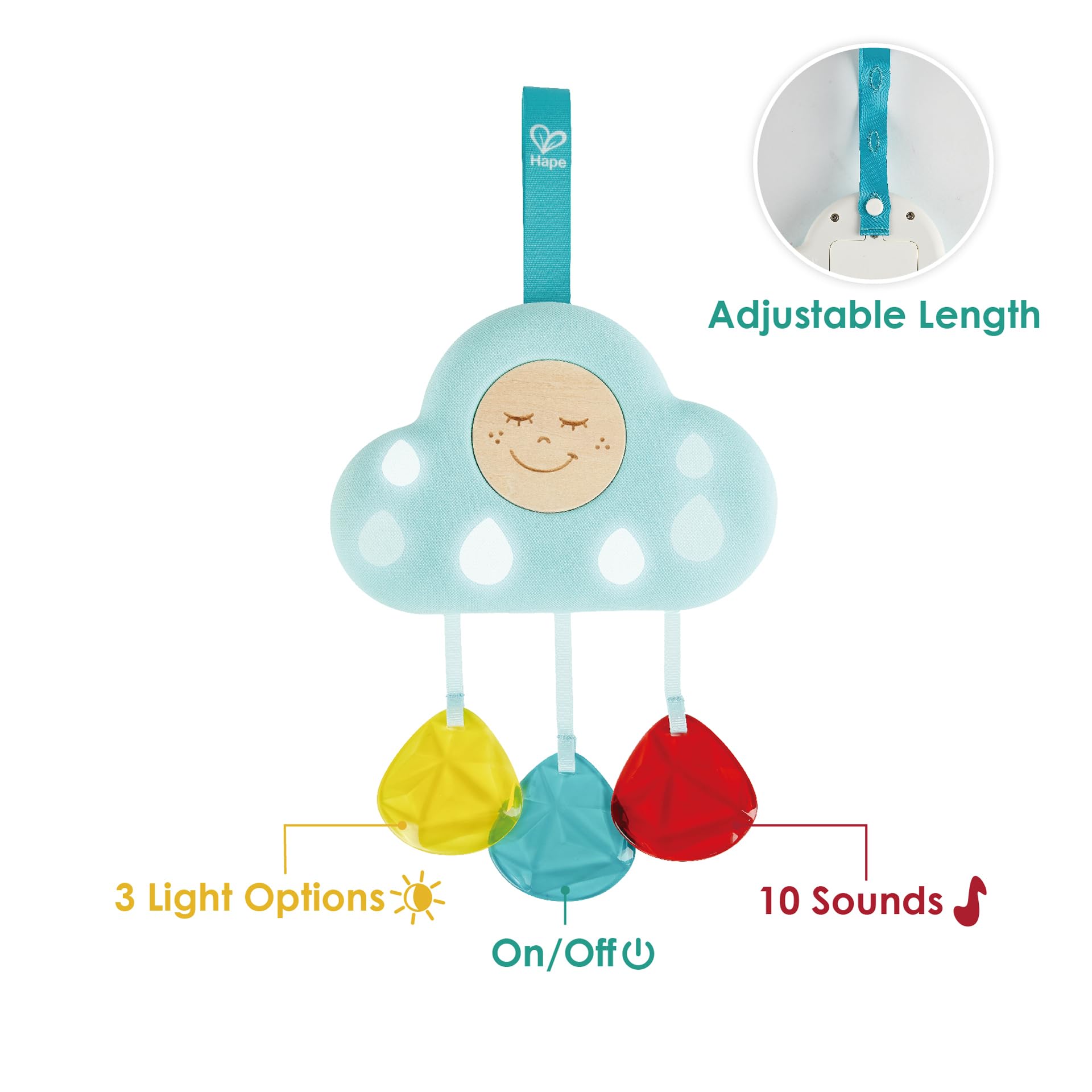 Hape Luce Musicale della Nuvola E0619 luce notturna neonato