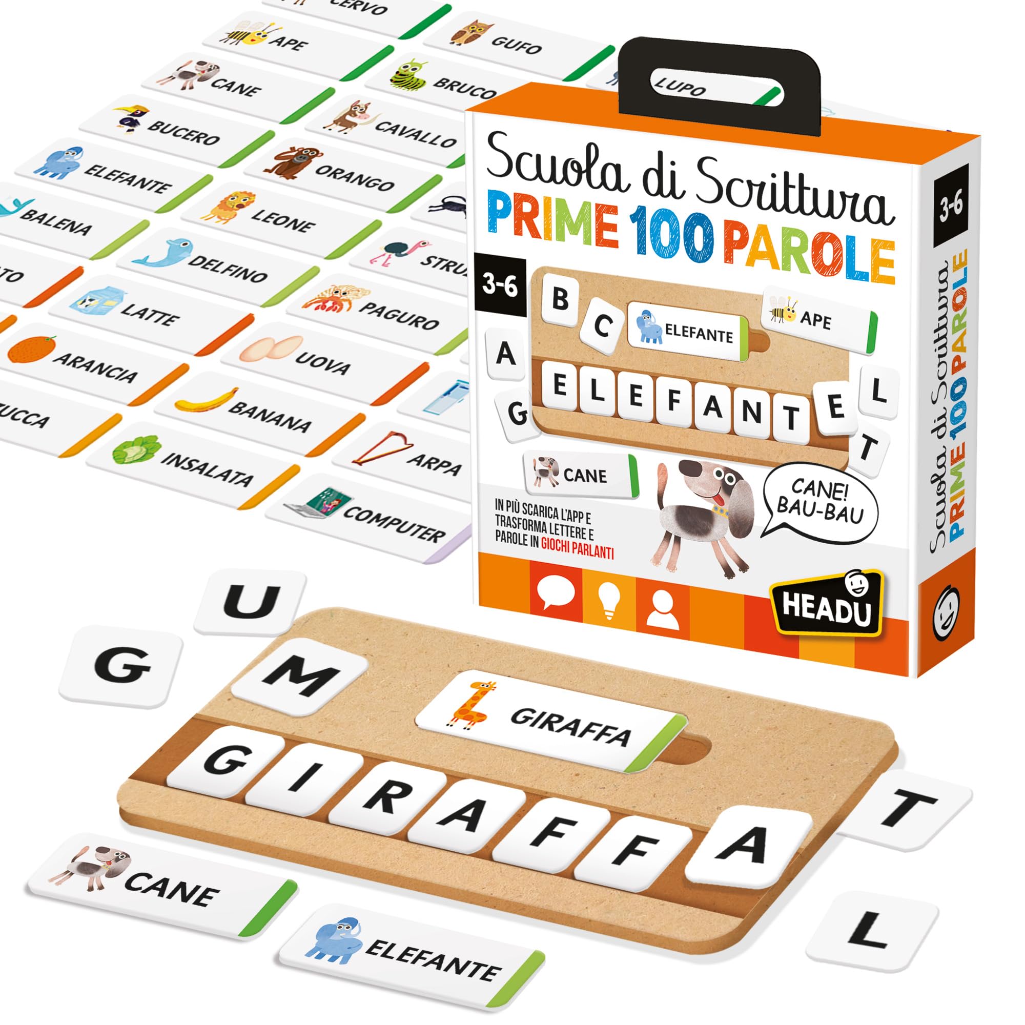 Headu Scuola di Scrittura Parlante gioco scrivere 3-6 anni fonetico