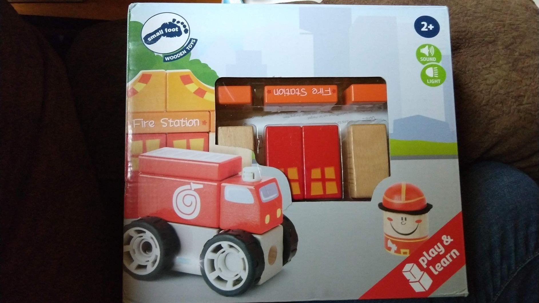 smallfoot Set Costruzioni 10624 Stazione Pompieri con auto legno