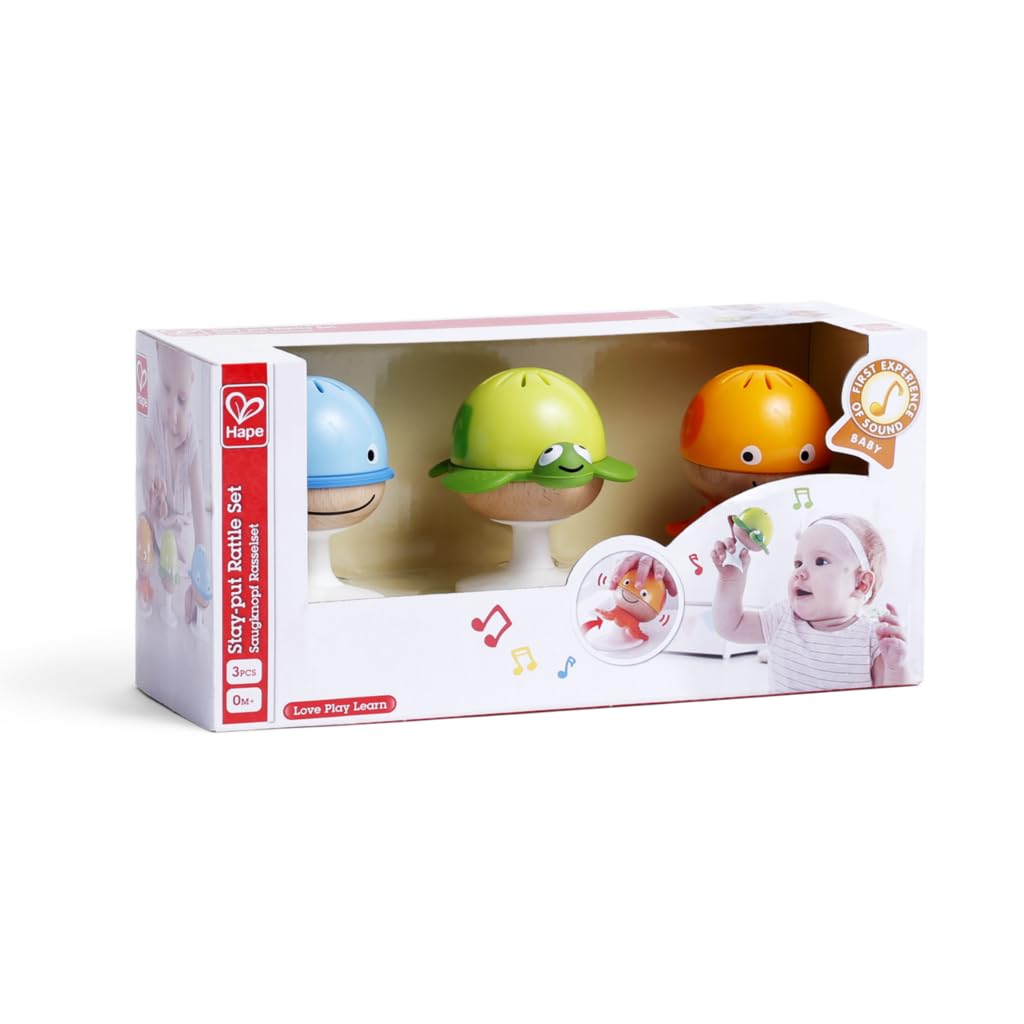 Hape Sempre in Piedi sonagli animali marini 3 pz con ventosa