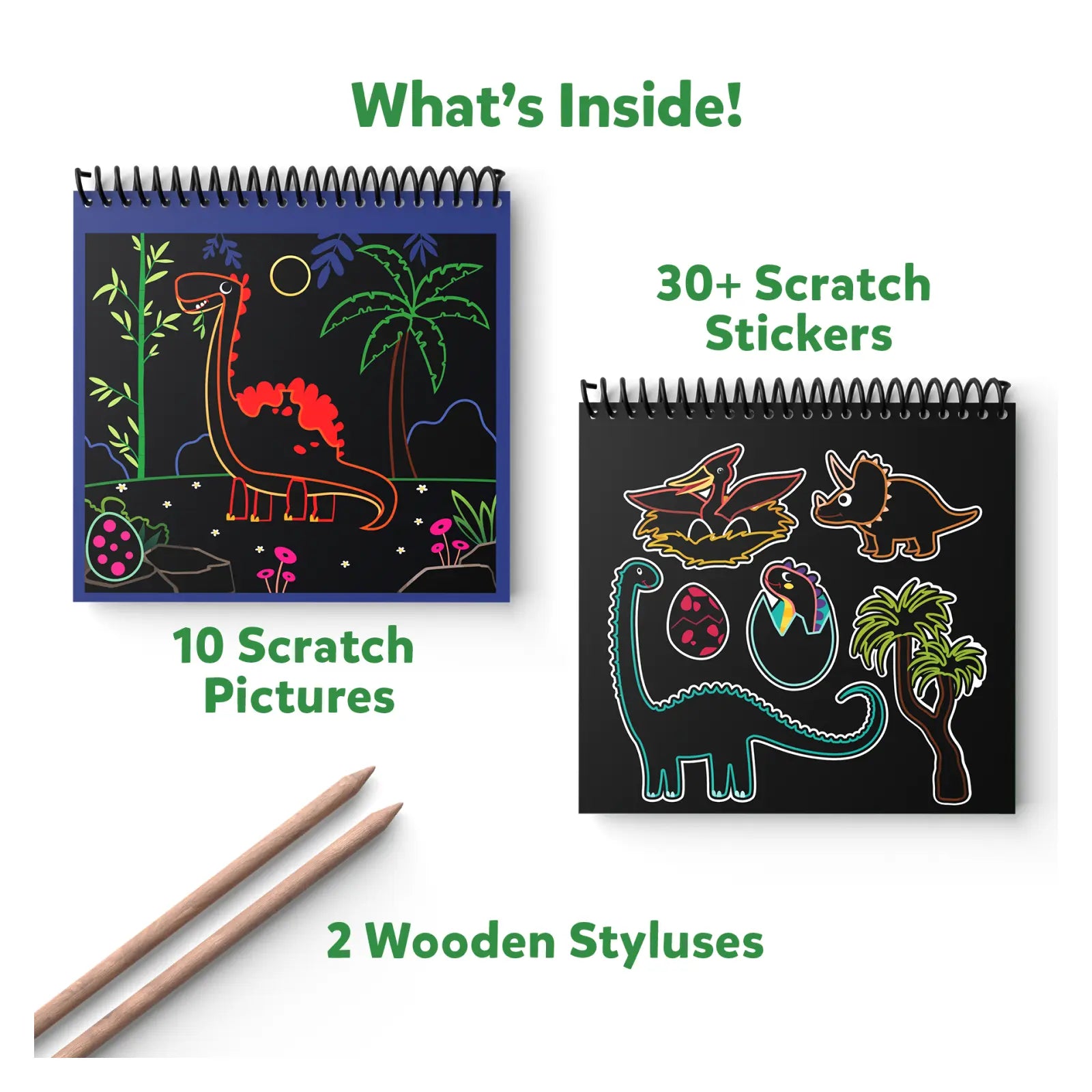 Skillmatics Scratch Art Dinosauri kit gratta e disegna 3-8 anni
