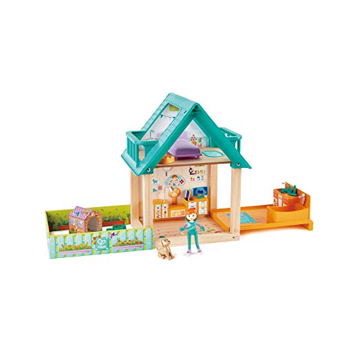 Hape Furry Friend E3408 set veterinario trasportabile legno