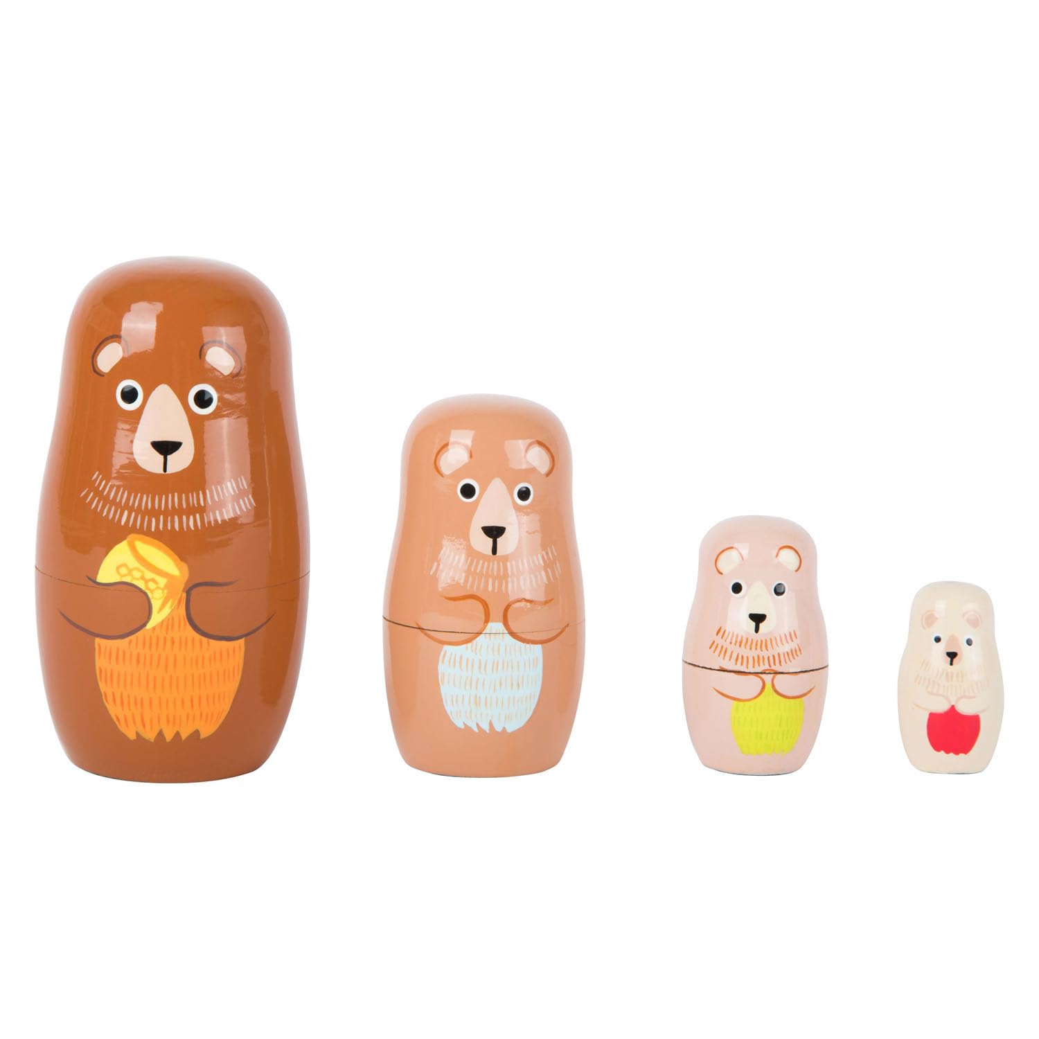 smallfoot 10620 Gufi Matrioska legno 4 pezzi motricità