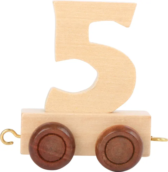 smallfoot 10557 trenino legno numero 5