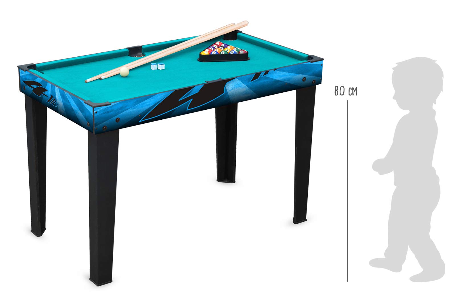smallfoot 11279 tavolo multifunzione 4 in 1 legno
