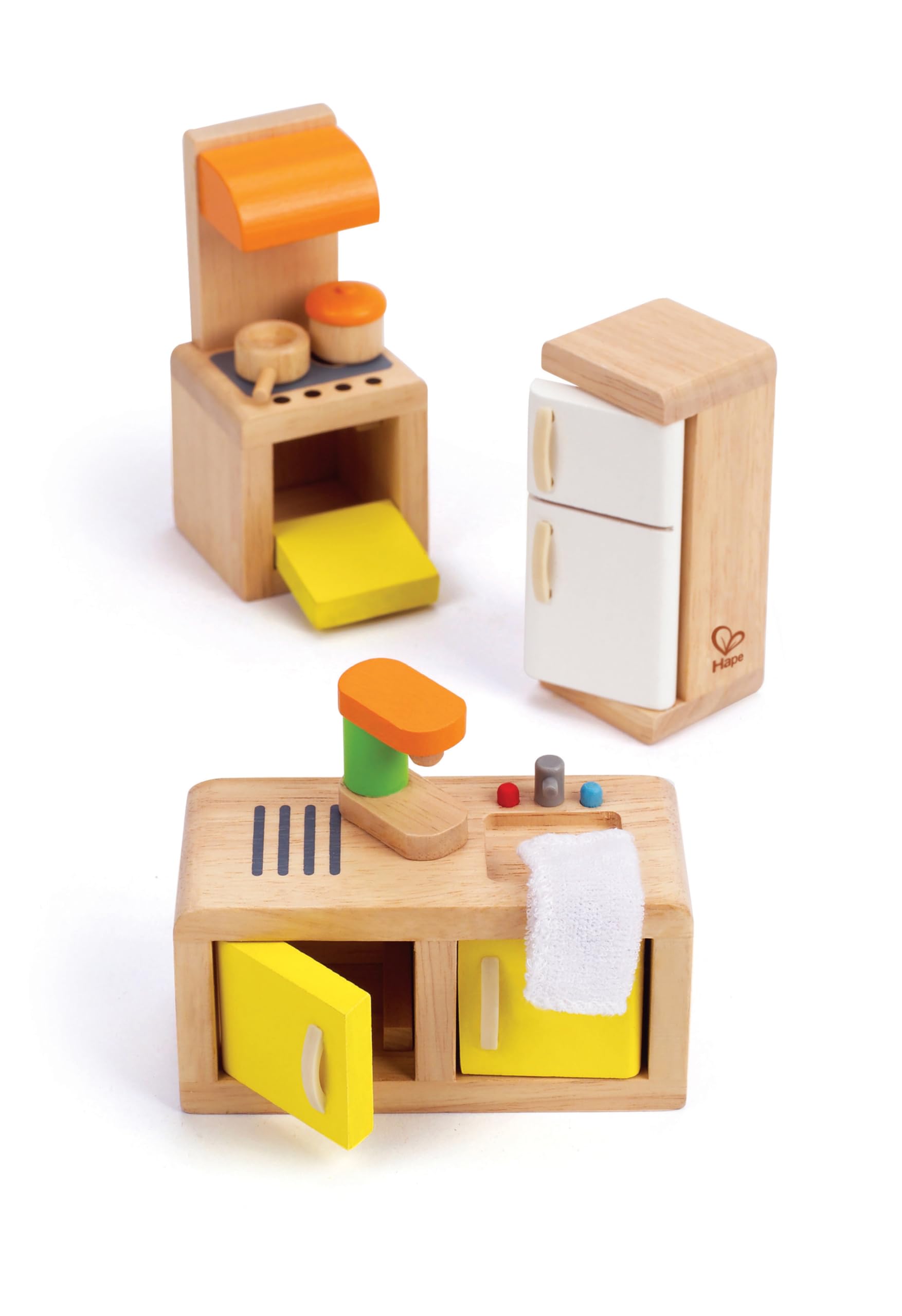 Hape Casa Bambole Cucina Mobili Legno con Accessori