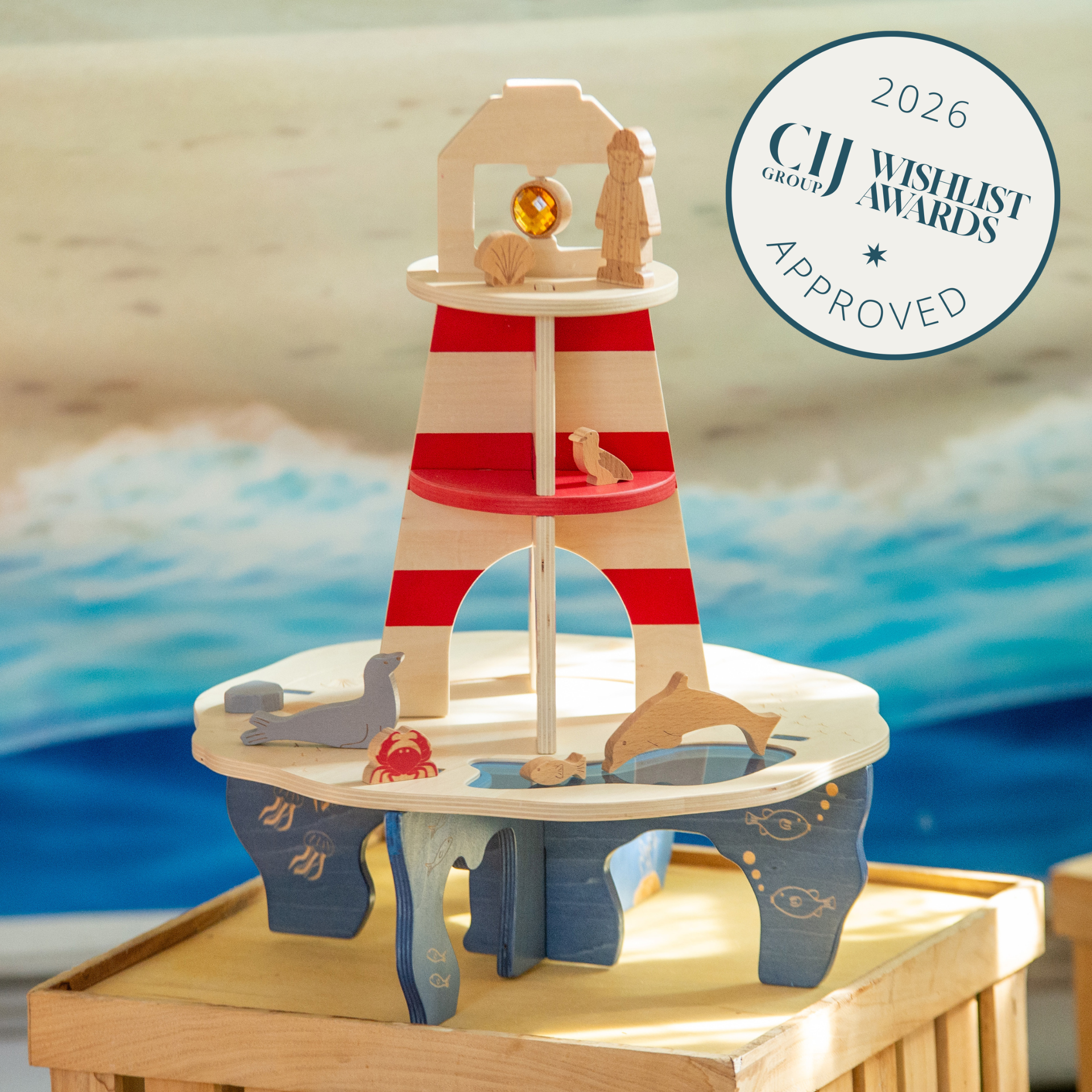 Tickit Lighthouse Island playset legno faro 9 pezzi