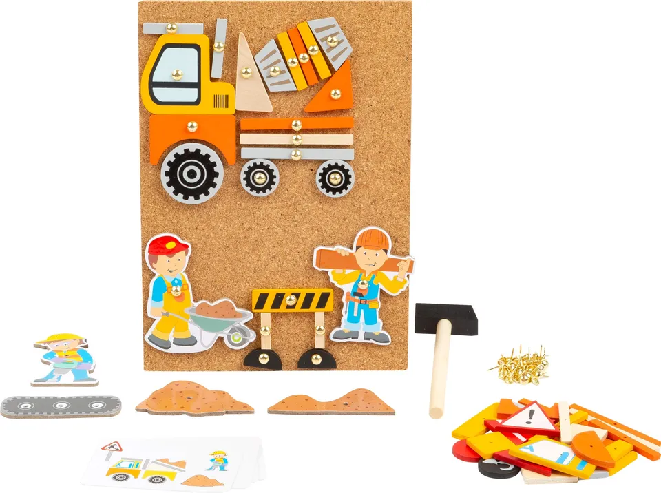 smallfoot 11573 Gioco Martelletto Legno Sughero Cantiere
