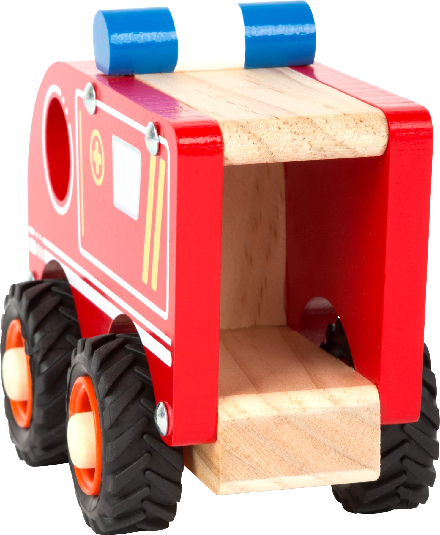 smallfoot 11076 ambulanza legno ruote gommate 18 mesi