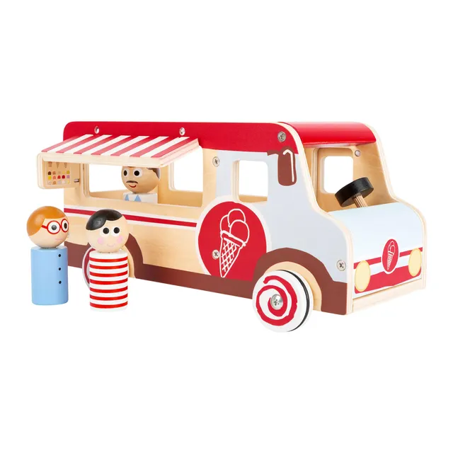 smallfoot 11457 carretto gelati legno con figure 3 anni