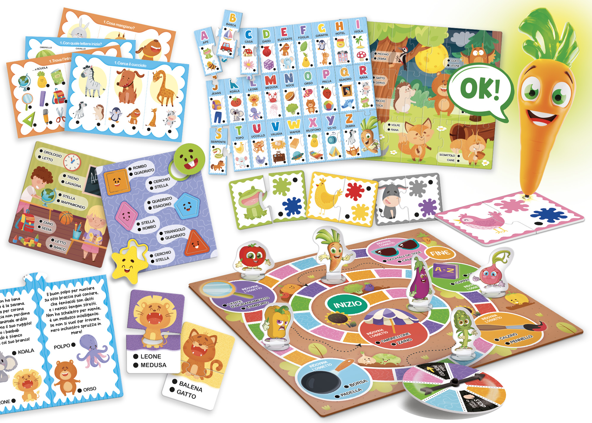 Lisciani Carotina Penna Parlante Primi Giochi educativo