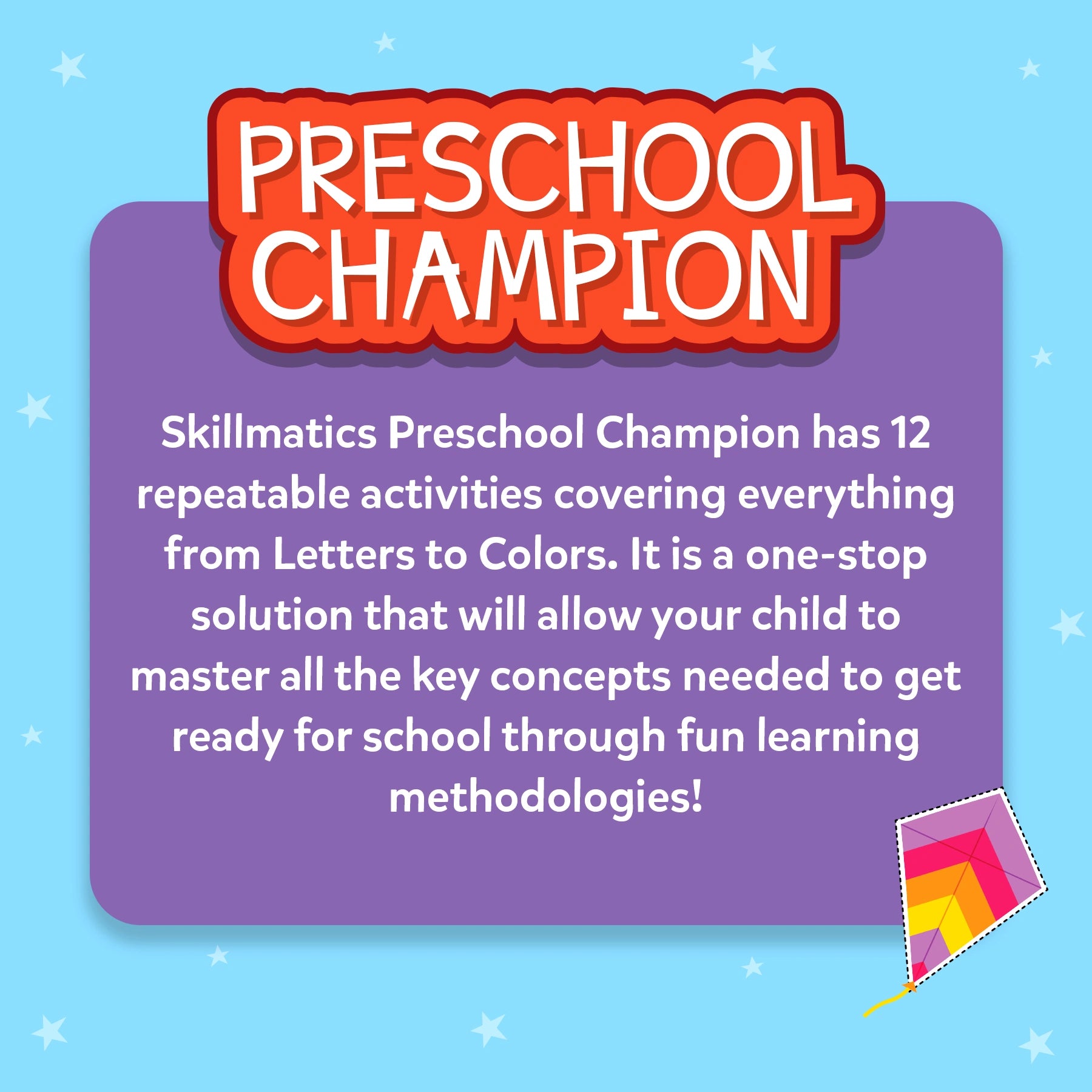 Skillmatics Preschool Champion schede cancellabili 3-6 anni