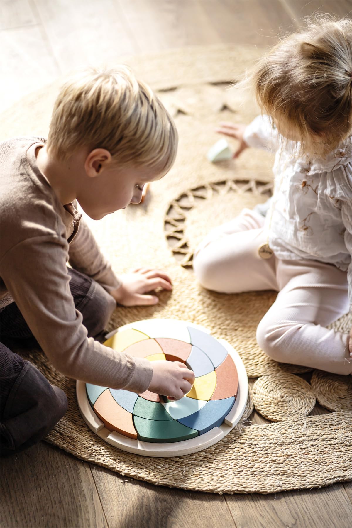 smallfoot Safari puzzle in legno 24 pezzi colori