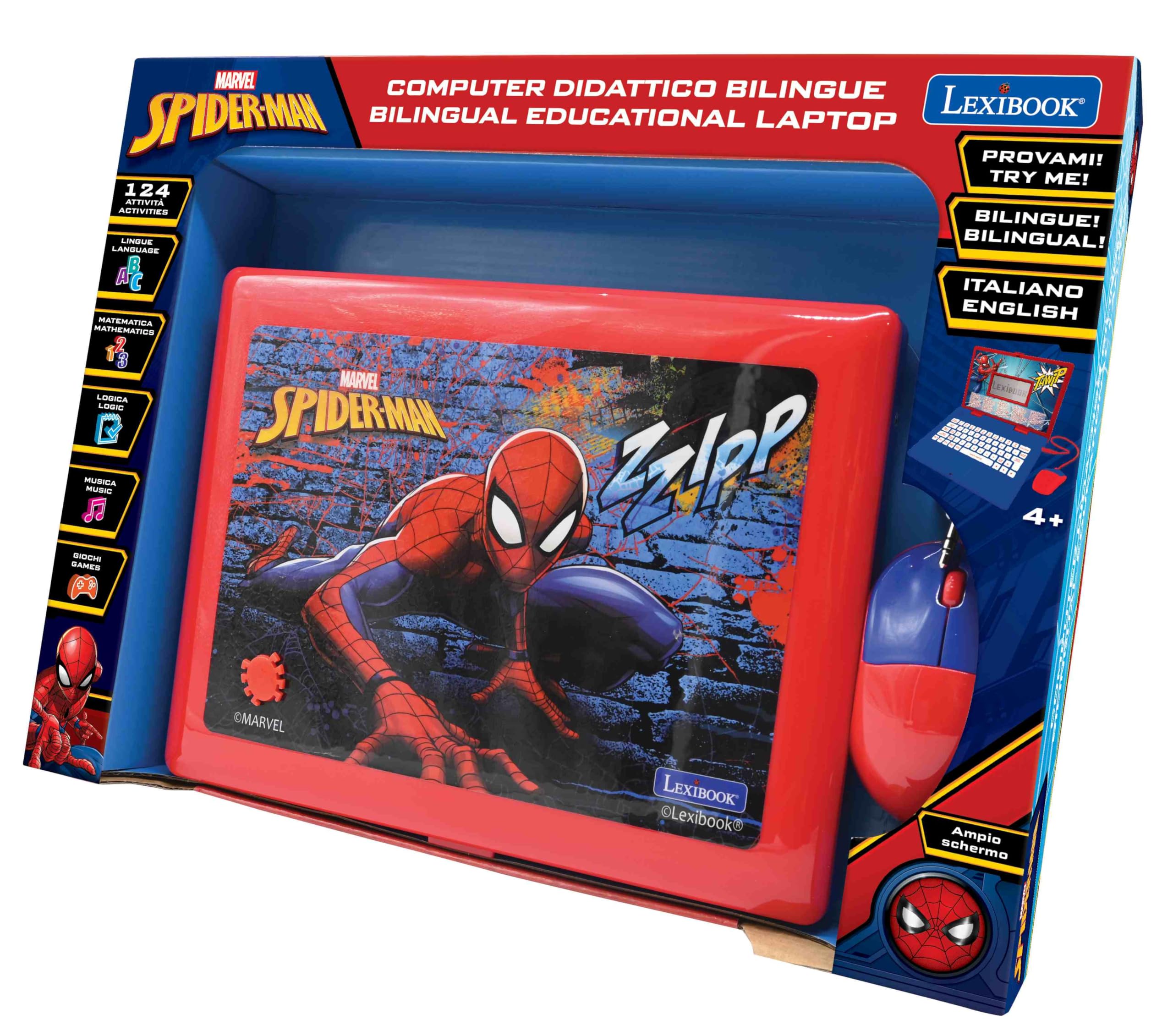 Lexibook Spider-Man JC598SPi5LXB computer educativo bilingue