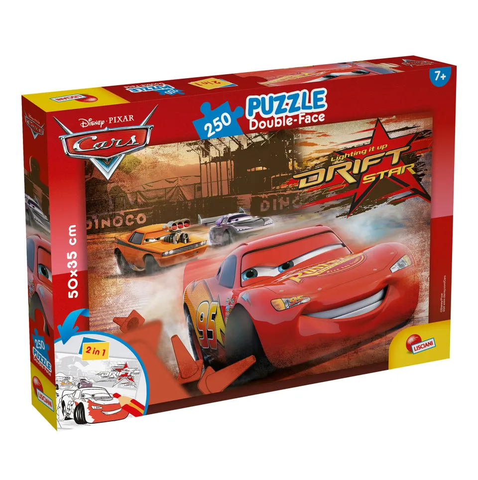 Lisciani Giochi Disney Puzzle DF Plus 250 Cars 250 pezzi double-face
