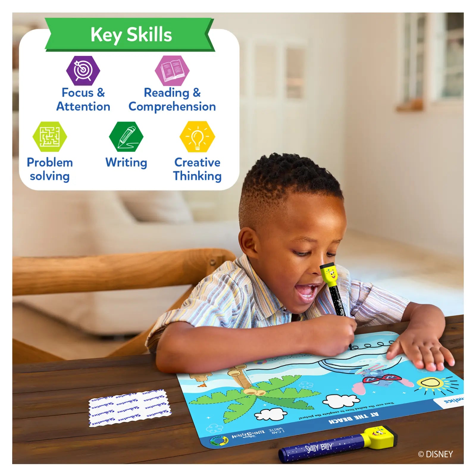 Skillmatics I Can Write Lilo Stitch schede didattiche 3-6 anni