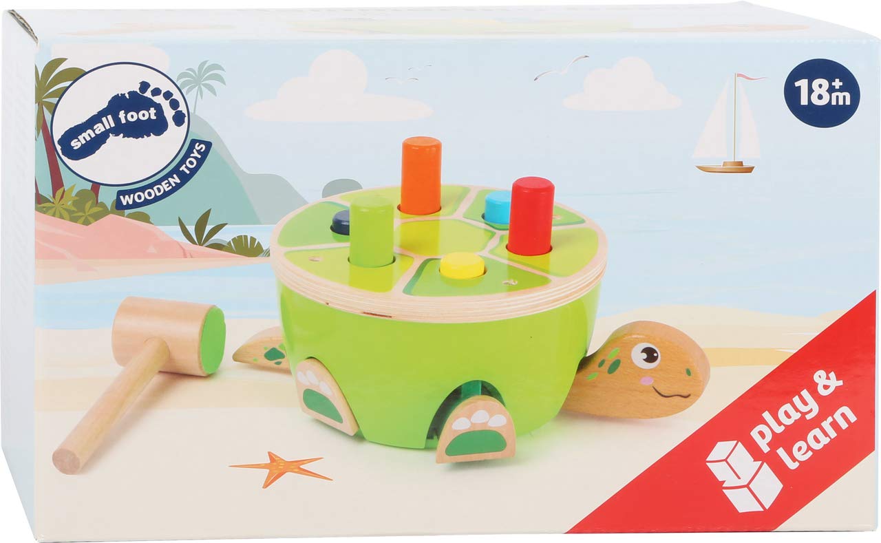smallfoot Tartaruga banco martellare legno con martello