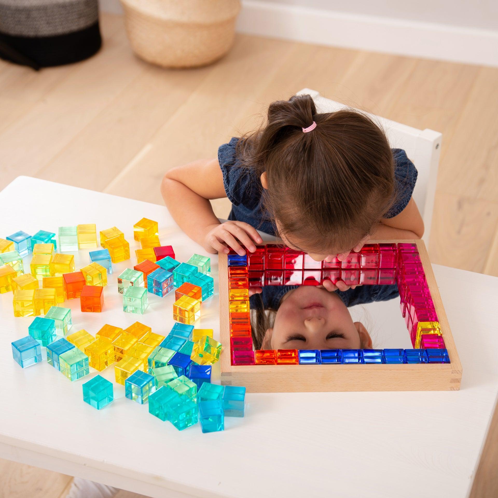 Tickit Gem Cube Mirror Tray cubetti 100 pezzi specchiato