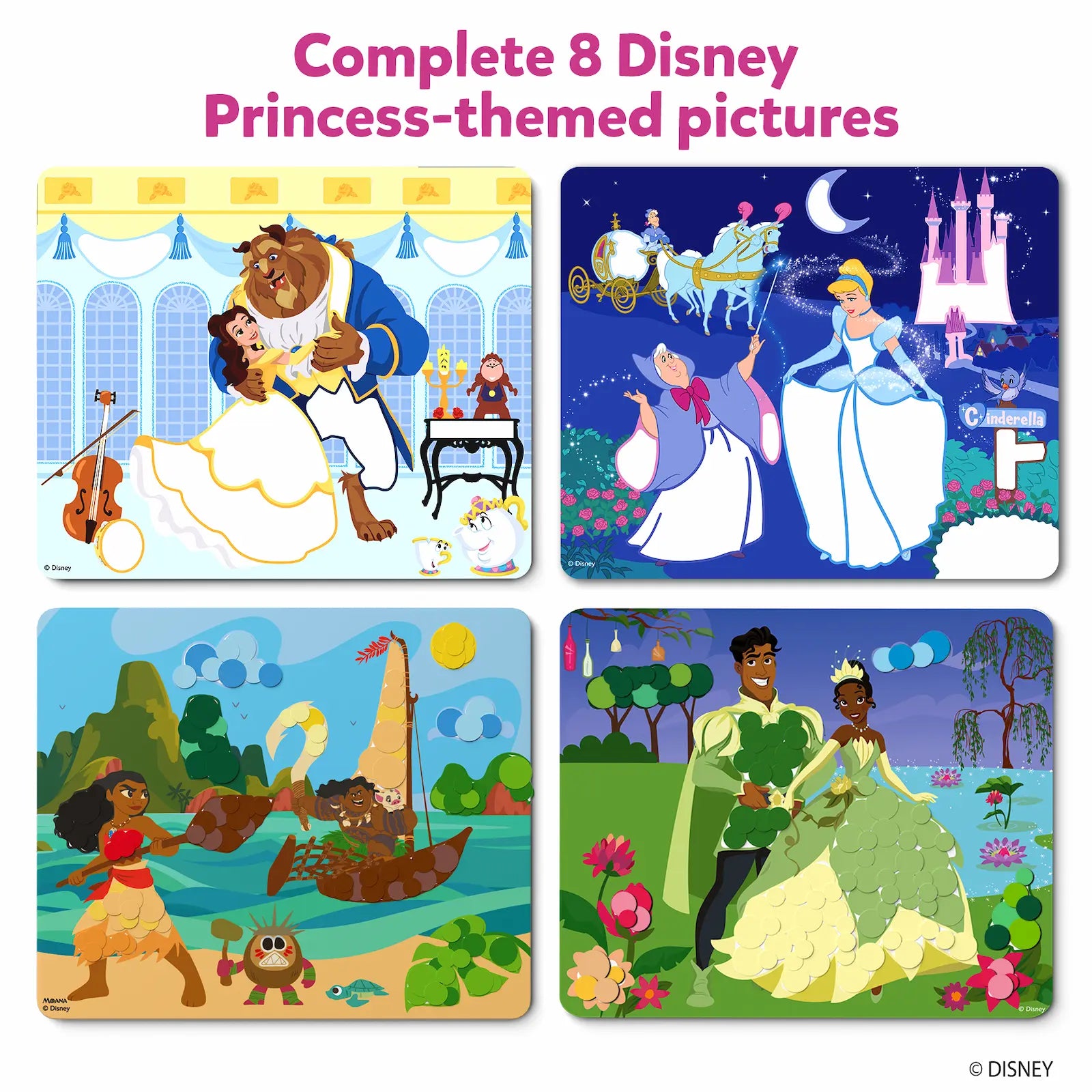 Skillmatics Dot It Disney Princesses stickers arte 3-7 anni
