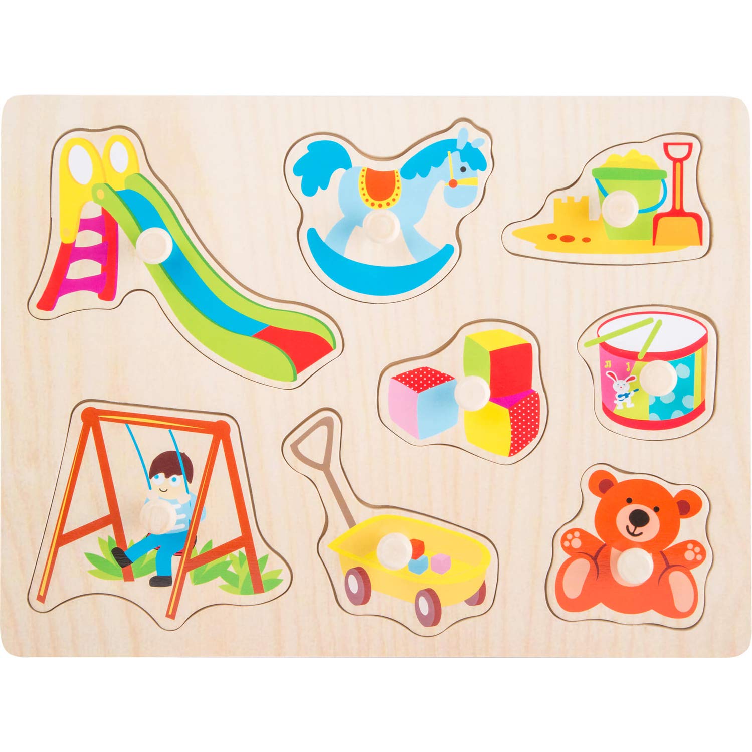 smallfoot 10447 puzzle in legno 8 pezzi