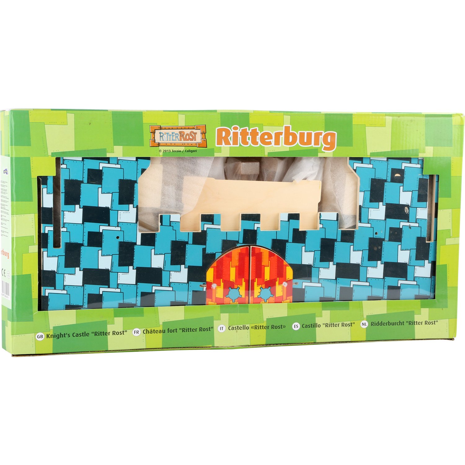 smallfoot Ritter Rost castello in legno 6 personaggi