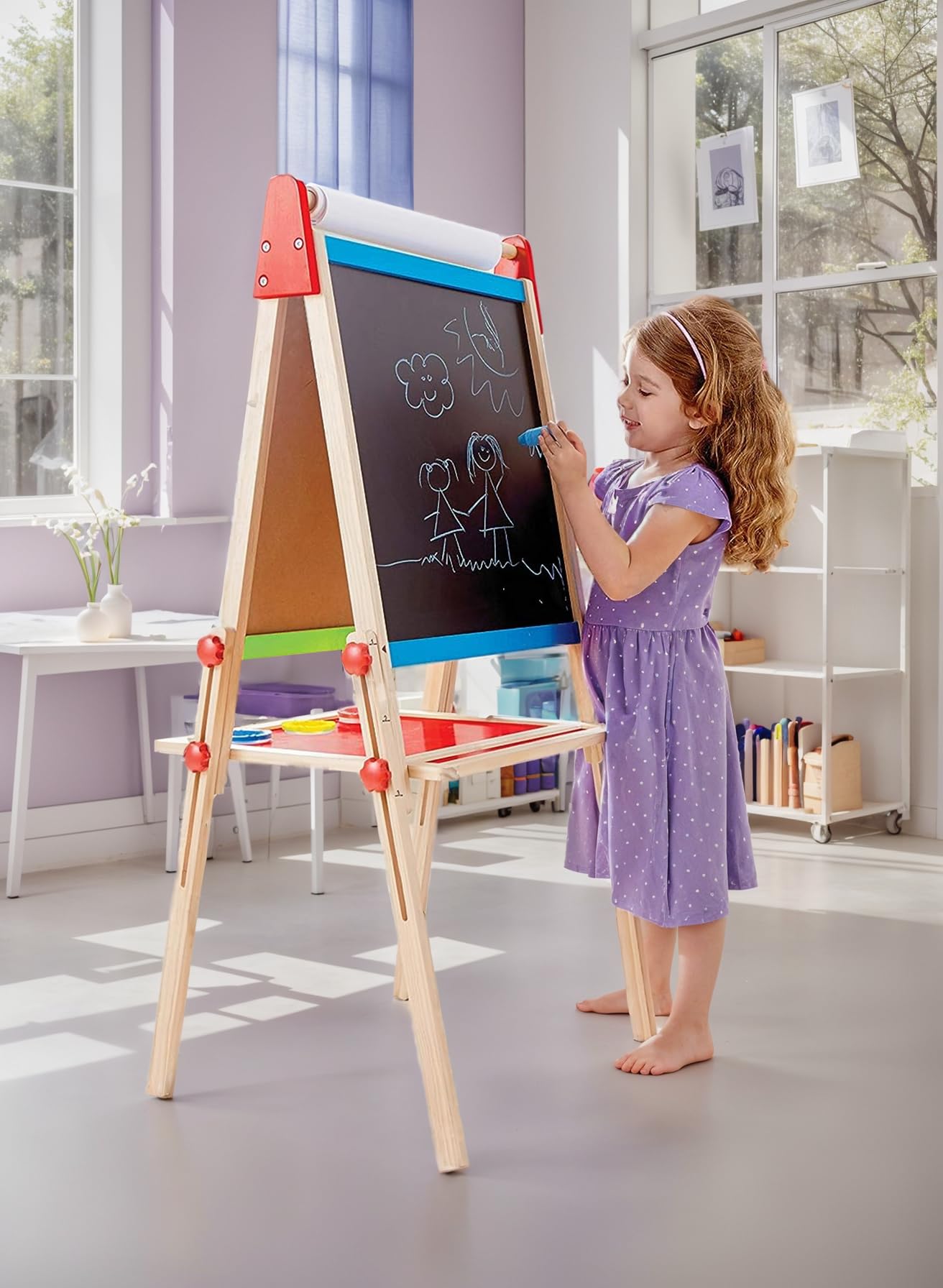 Hape Multiattività lavagna bambini double-face magnetica