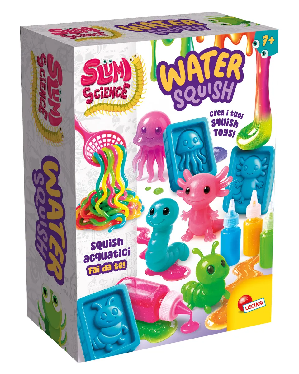 Lisciani Slumi Science Pocket Water Squish kit slime mare